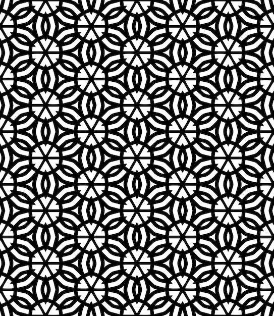 black and white seamless abstract pattern background and backdrop grayscale ornamental design