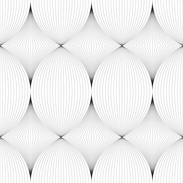 black and white smooth wavy stripes background