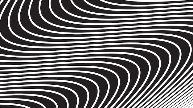 Black and white stripes abstract background vector image