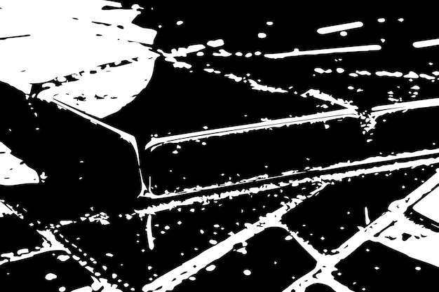 black and white texture vector image for background texture