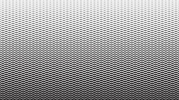 Black and white wavy seamless pattern vector image