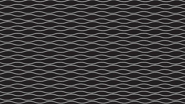 Black and white wavy seamless pattern vector image
