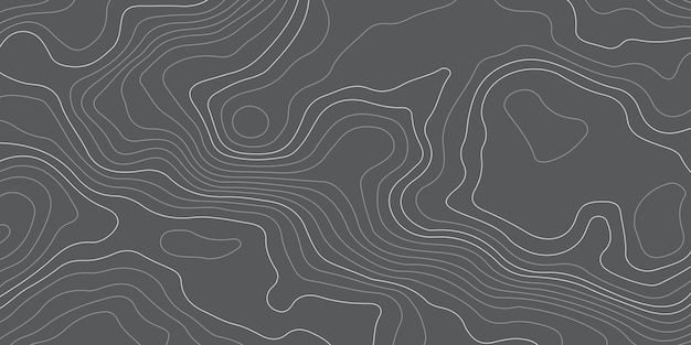 black and white wavy topographic map contour topographic map and landscape terrain texture grid