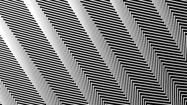 Black and white zig zag line pattern abstract background for backdrop or fabric style