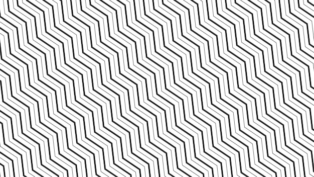 Black and white zig zag pattern background for fabric style or texture element
