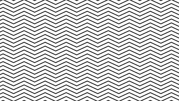 Black and white zig zag pattern background for fabric style or texture element