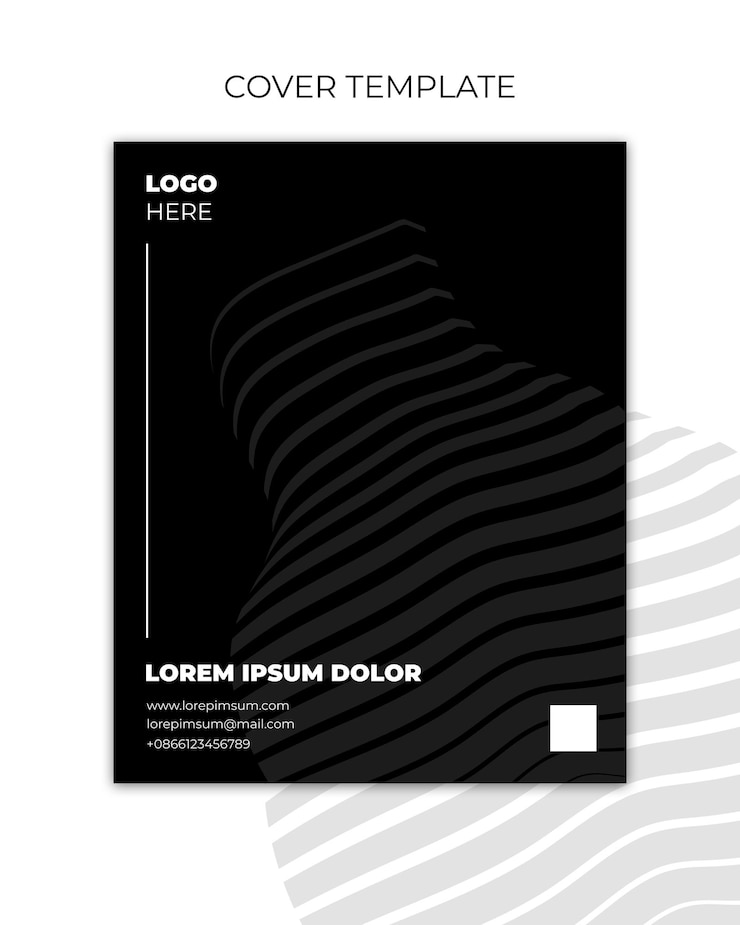 Vektör black and withe abstract background cover