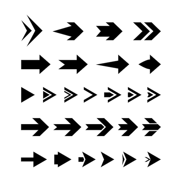 Black arrow icon