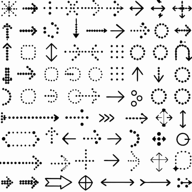Black Arrows Guide Navigation with Style and Accuracy