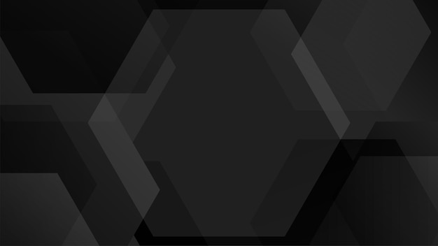 black background abstract shape vector business banner design