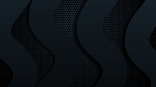black background overlap dimension abstract geometric modern.