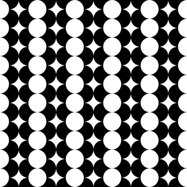 Black big Polka dot fabric. Retro vector pattern