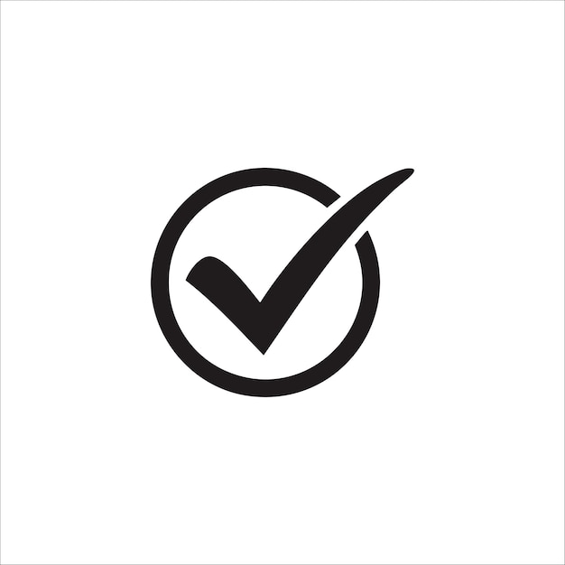 black checkmark