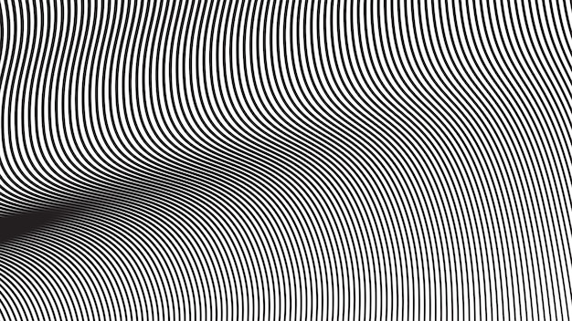 black curve line abstract background vector image