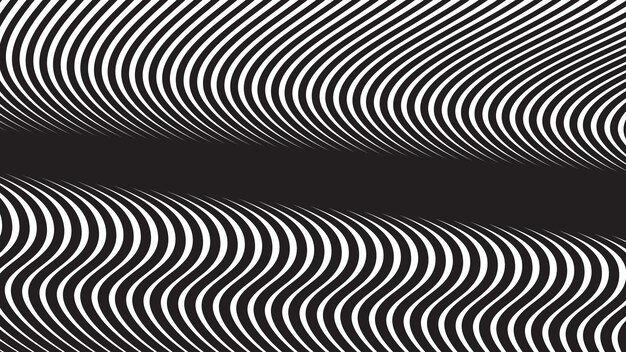 Black curve line abstract background vector image
