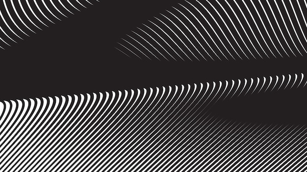 Black curve line abstract background vector image