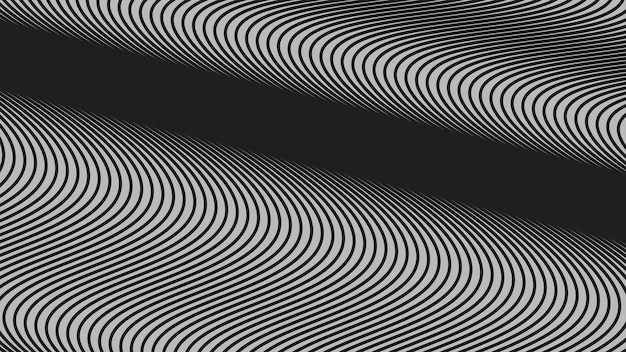 Black curve stripes lines abstract background