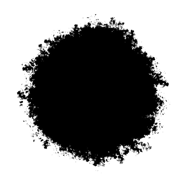 Black Distress Brushes Grunge Texture Splash Banner vector illustration