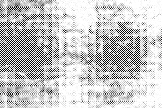 Black dots halftone texture on white background
