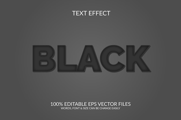 black friday 3d fully editable vector eps text effect template design