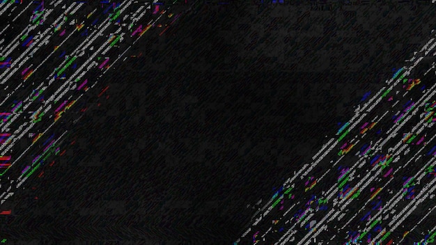 Black glitch effect texture Background design