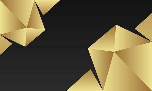 Black Golden Abstract Background Design Banner For Product Presentation Business Slides
