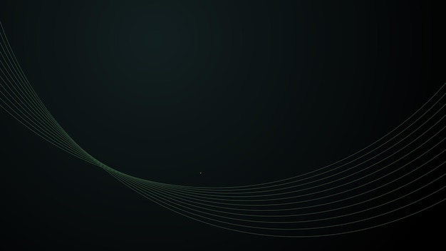 Black green abstract gradient background wallpaper design vector image with curve line for backdrop