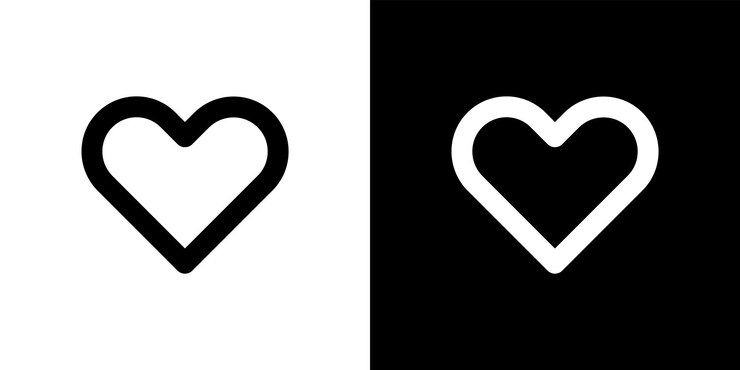 Vektör black heart illustration heart vector icon set love symbol collection of love