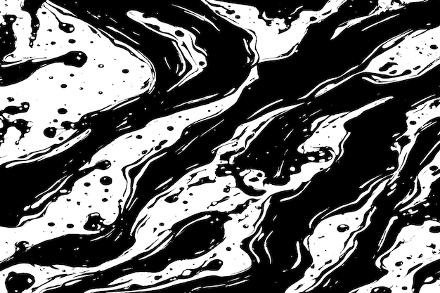 black liquid grunge texture vector image on white background for background texture