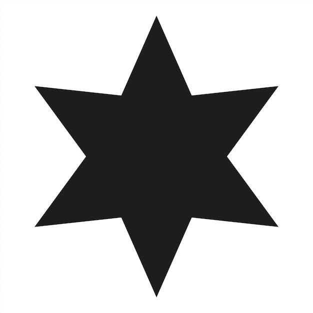 Black star shape simple icon stock vector
