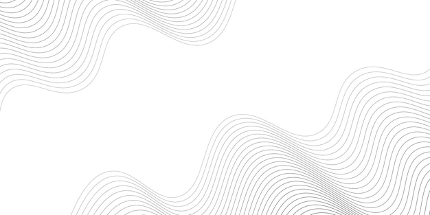Black white abstract background wavy line Vector illustration