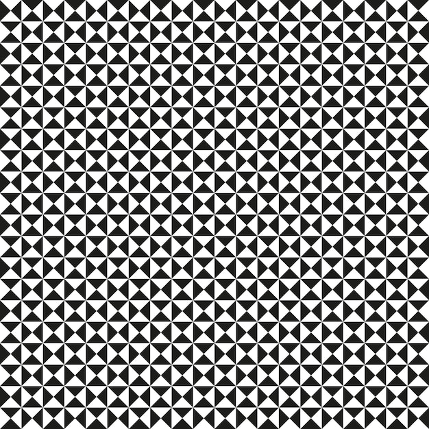 Black white pattern Geometric seamless texture Optical illusion background Vector design