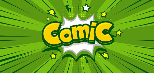 blank comic background with star