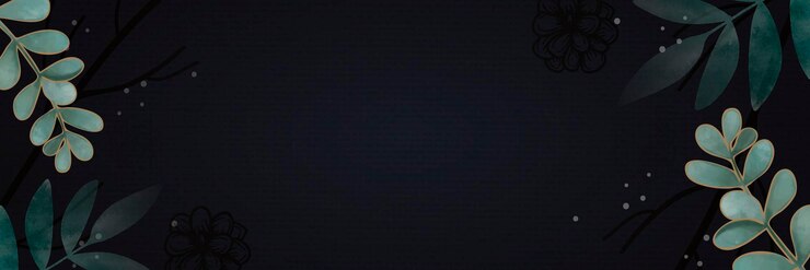 Vektör blank leafy frame social banner