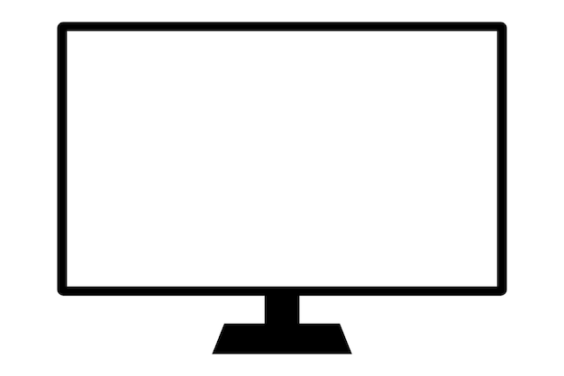 Blank moderne tv-skærm skabelon