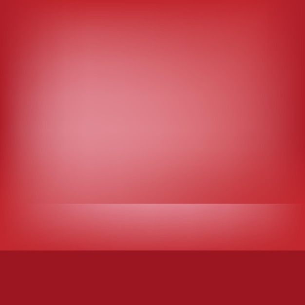 blank red studio scene for product display with lighting empty stage for presentation background