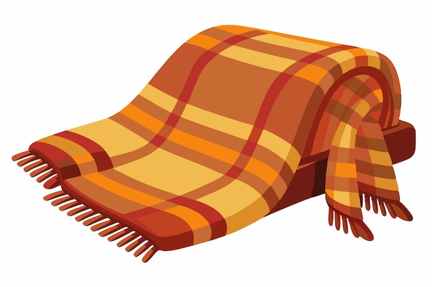 Blanket vector illustration isolated on a white background