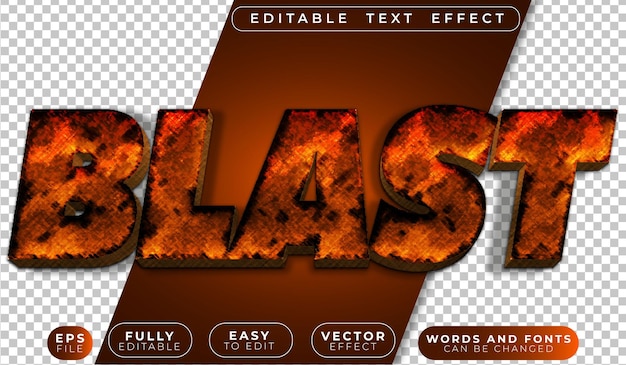 Blast Broken Quake Fully Editable Vector Text File