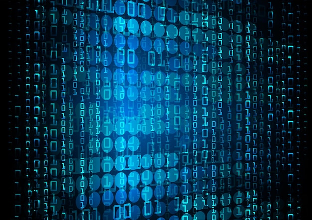 Blåt cyber kredsløb fremtidens teknologi koncept baggrund