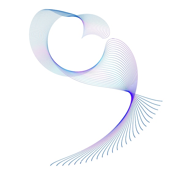 Blend Tool Design elements many poligon lines twist created using19