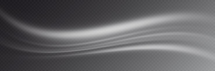 Vektor blizzard on transparent background, panoramic image, vector background