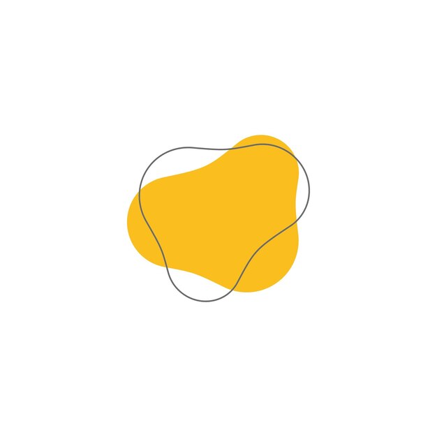 blob set hand draw elements background