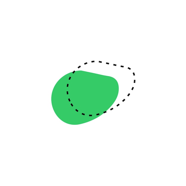 blob set hand drawn vector elements design