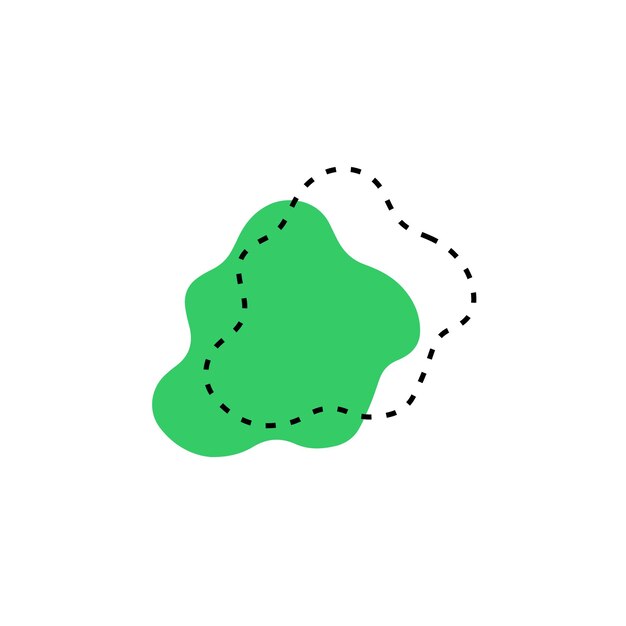 blob set hand drawn vector elements geometric