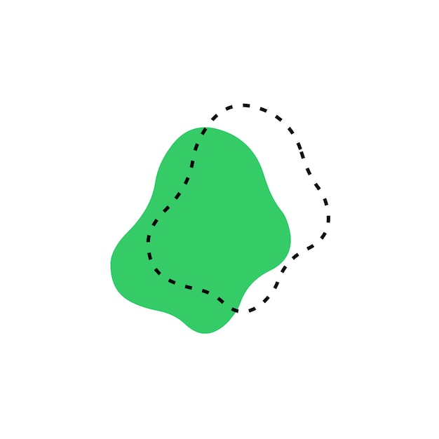 blob set hand drawn vector elements set