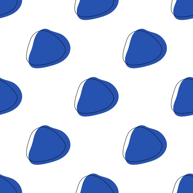 blob shape abstract seamless pattern