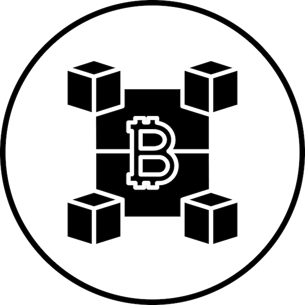 Blockchain icon vector image Can be used for Fintech