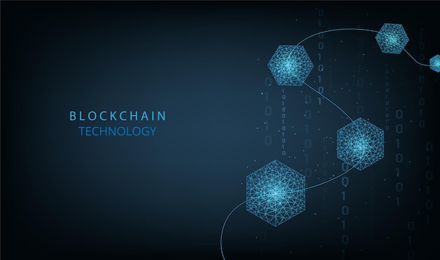 Blockchain technology concept Isometric digital blocks connection