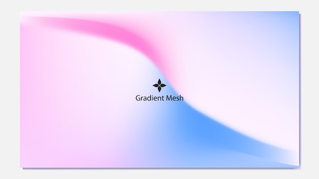 Blød gradientmaske: En blanding af pastel pink og blå nuancer