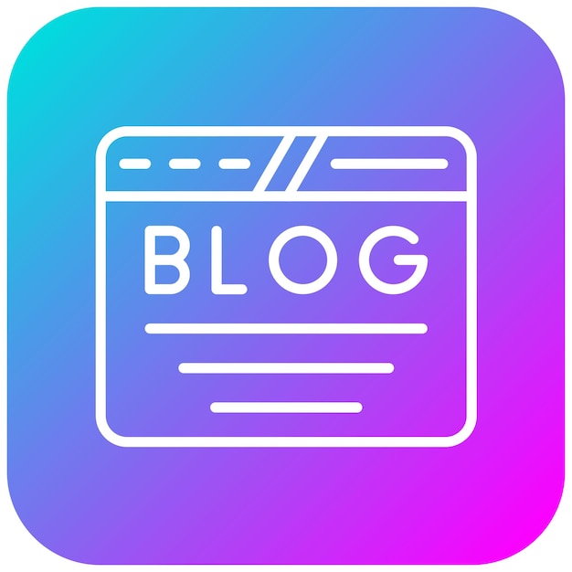 Blog vector icon Can be used for Web Marketing iconset